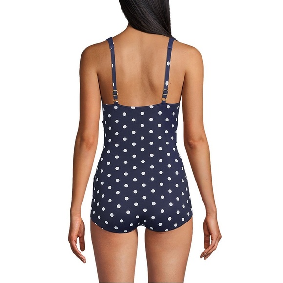 Lands' End SlenderSuit Skirted One Piece Swimsuit - Picture 3 of 16